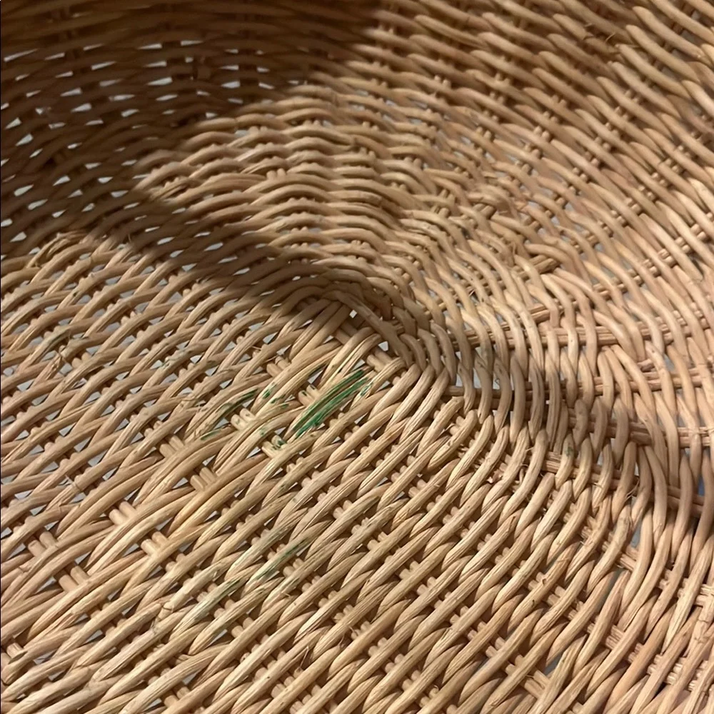 Vintage 1991 American Girl Wicker Basket with Red Bow